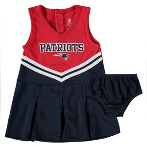 NFL New England Patriots Baby Girl Cheerleader Dress Size 18 Months NWOT